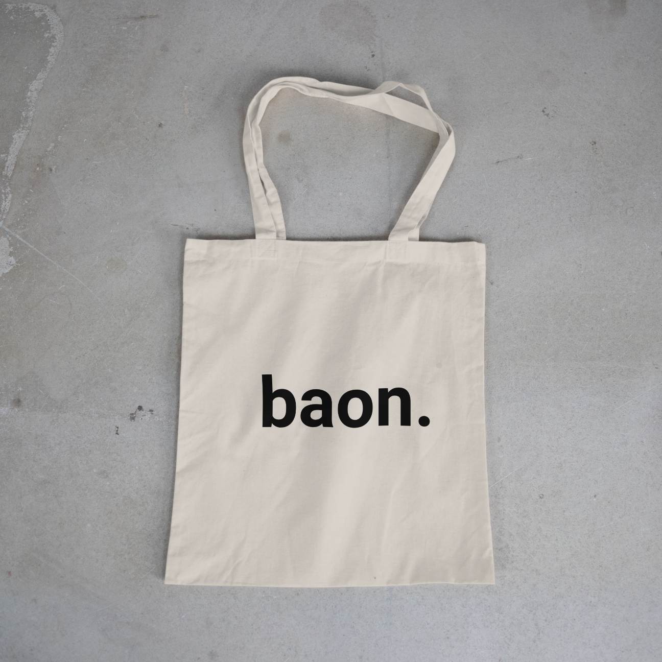Canvas Tote Bag – “baon.” Design | Eco-Friendly Reusable Tote for Meals & Snacks | Filipino-Inspired