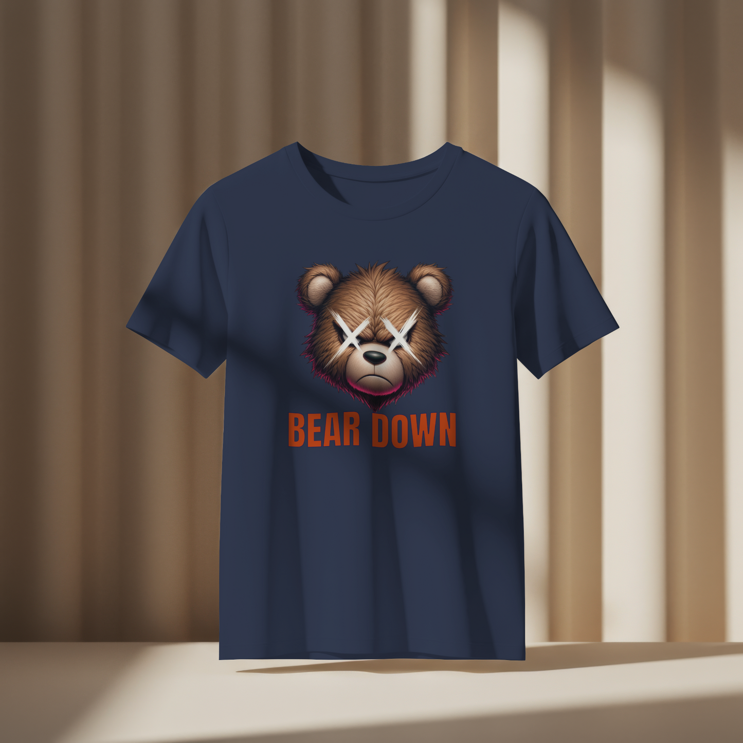 Bear Down Custom Orange T-Shirt – Bold Bear Graphic | Chicago Football Fan Gear