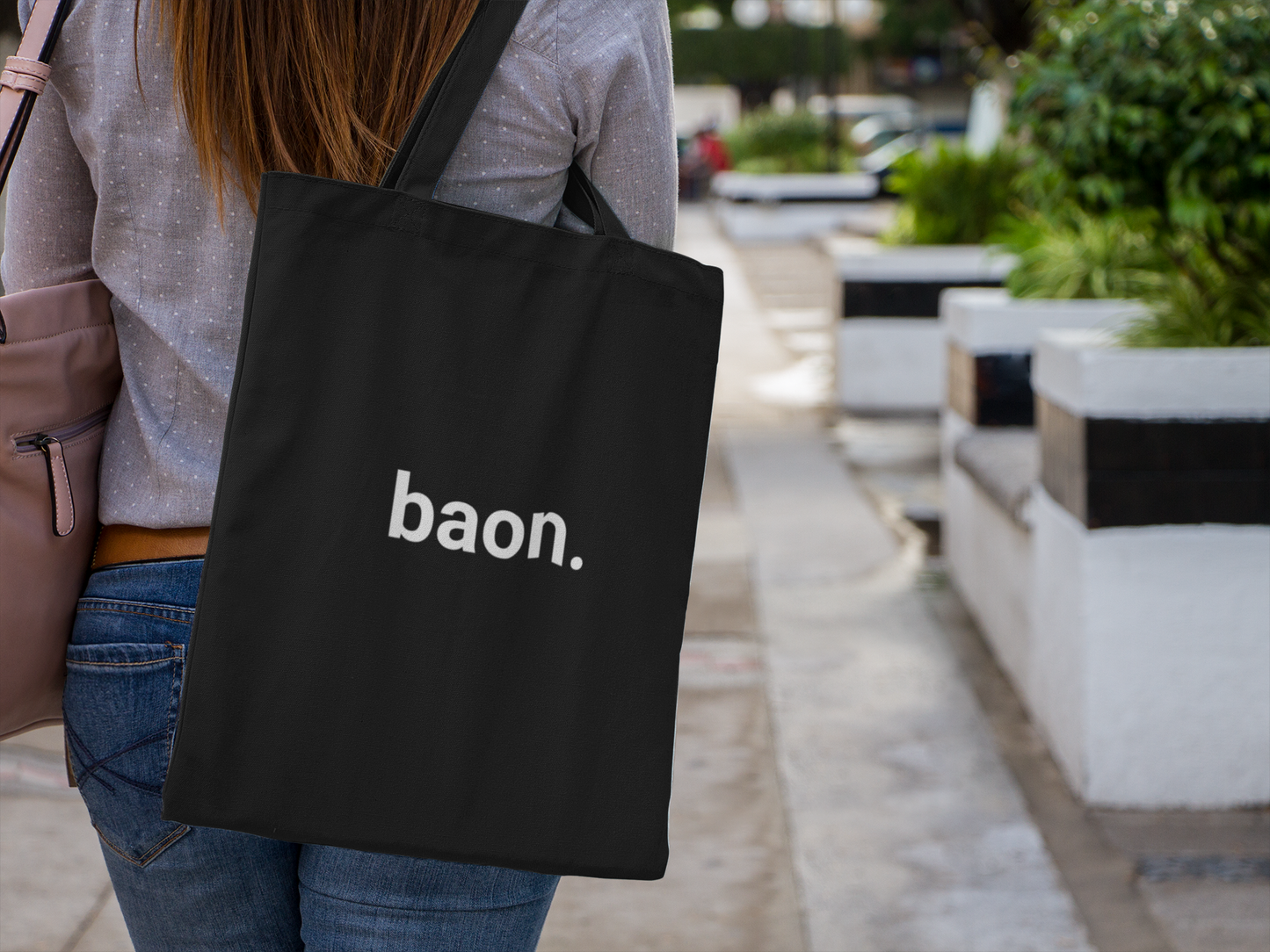 Canvas Tote Bag – “baon.” Design | Eco-Friendly Reusable Tote for Meals & Snacks | Filipino-Inspired