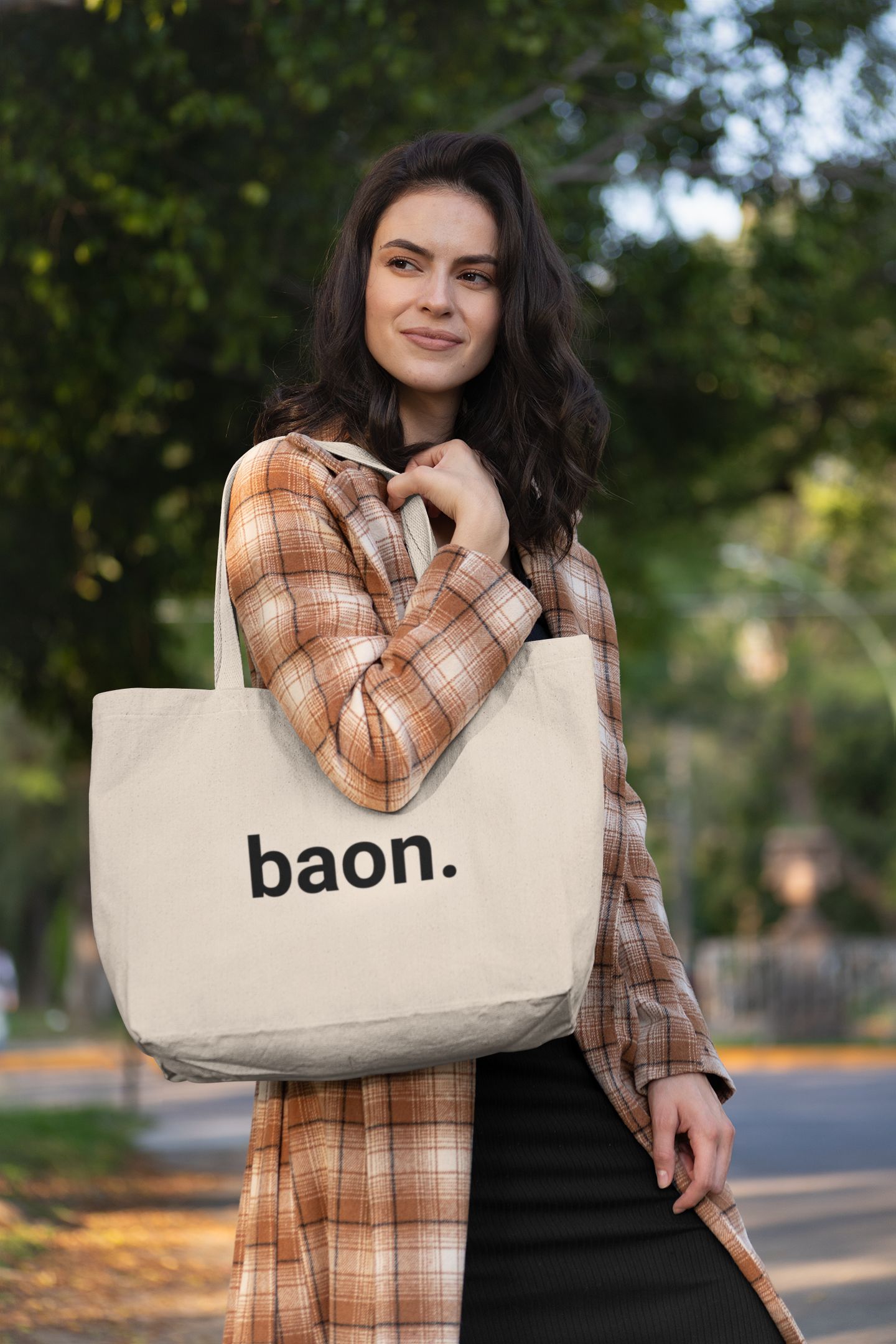 Canvas Tote Bag – “baon.” Design | Eco-Friendly Reusable Tote for Meals & Snacks | Filipino-Inspired